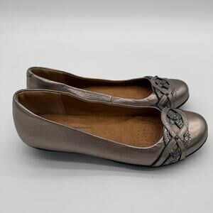 Softspots Women's Ballet Comfort Cushion Golden Leather Flats 9